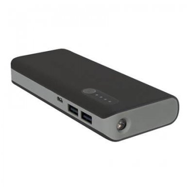 Platinet Power Bank 13000 mAh - външна батерия с 2 USB изходa за таблети и смартфони (черен-сив)
