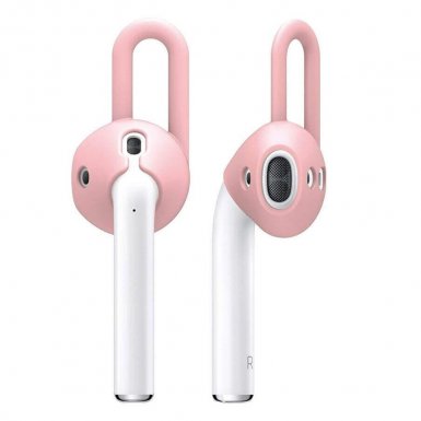 Elago Airpods EarPads - антибактериални силиконови калъфчета за Apple Airpods (розов) (4 броя)