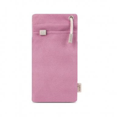 Moshi iPouch Plus Case- универсален микрофибърен калъф за iPhone 8 Plus, 7 Plus, 6 Plus, Note 4, Note 5, Huawei P9, P10, LG G5, G6 и други устройства до 5.5 инча големина на дисплея (розов)