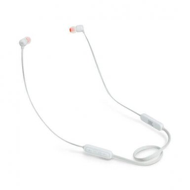 JBL T110 BT Wireless in-ear headphones - безжични bluetooth слушалки с микрофон за мобилни устройства (бял)