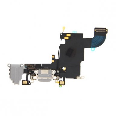 OEM System Connector and Flex Cable - лентов кабел с Lightning конектор, аудио жак и долен микрофон за iPhone 6S (бял)