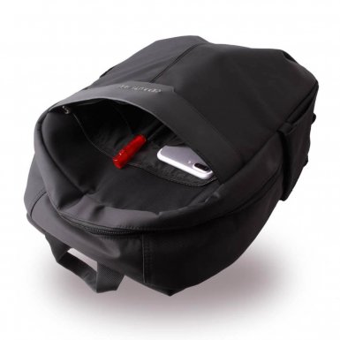 Cerruti 1881 Backpack - дизайнерска водоустойчива ергономична раница за преносими компютри до 15.6 инча (черна)