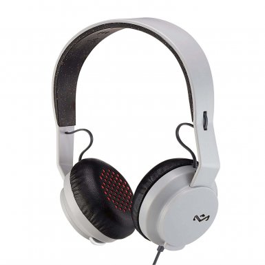 The House of Marley The Roar On-Ear Headphones - слушалки за iPhone, iPod и устройства с 3.5 мм изход (бял-сив) (bulk)