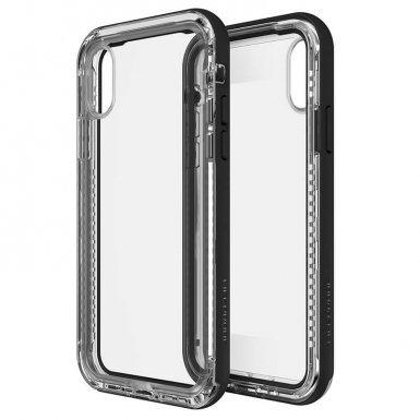 LifeProof Next - удароустойчив кейс за iPhone X, iPhone XS (черен-прозрачен)
