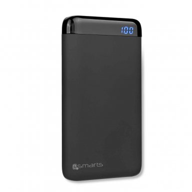 4smarts Power Bank VoltHub 10000 mAh Qualcomm Quick Charge 3.0 - външна батерия с два USB и USB-C изходи и технология за бързо зареждане (черен)
