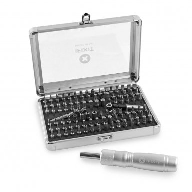 iFixit Macro Bit 97 pcs. Set + Driver Handle Bundle - професионални накрайници и отверка за iPhone, Mac, преносими компютри, таблети и смартфони