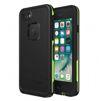 LifeProof Fre Touch ID - ударо и водоустойчив кейс за iPhone 8, iPhone 7 (черен-зелен)