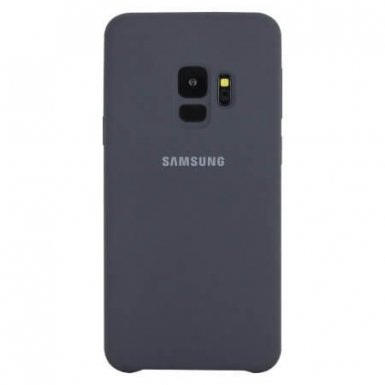 Samsung Silicone Cover Case EF-PG965TB - оригинален силиконов кейс за Samsung Galaxy S9 Plus (тъмносив)