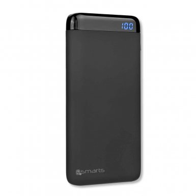 4smarts Power Bank VoltHub 10000 mAh Power Delivery and QQC 3.0 - външна батерия с два USB и USB-C изходи и технология за бързо зареждане (черен)