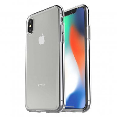 Otterbox Clearly Protected Skin Case - тънък силиконов кейс за iPhone X (прозрачен)