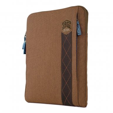 STM Ridge Laptop Sleeve - дизайнерски качествен калъф за MacBook Pro Retina 13 и преносими компютри до 13 инча (кафяв)