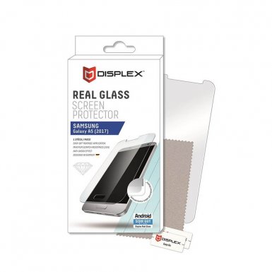 Displex Real Glass 10H Protector 2D - калено стъклено защитно покритие за дисплея на Samsung Galaxy A5 (2017) (прозрачен)