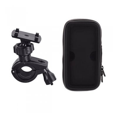 Universal Waterproof Bike Mount - водонепромокаема поставка за колело за мобилни телефони с дисплеи до 6 инча
