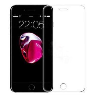 Premium Full Glue 5D Tempered Glass - обхващащо и ръбовете стъклено защитно покритие за дисплея на iPhone 8, iPhone 7 (прозрaчен)