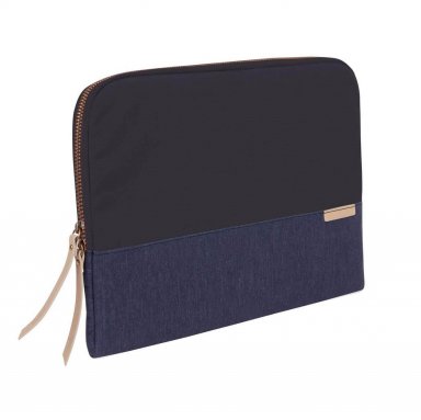 STM Grace Sleeve - дизайнерски неопренов калъф за MacBook Air 11, MacBook 12 и лаптопи до 11 инча (тъмносин)