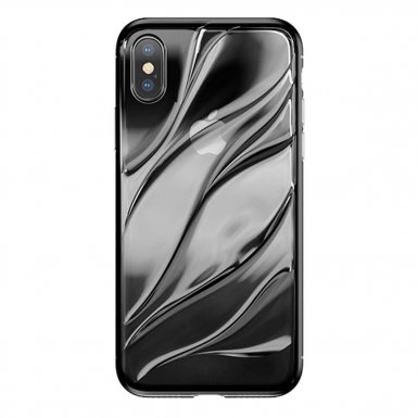 Baseus Water Мodelling Case - силиконов TPU калъф за iPhone X (черен)