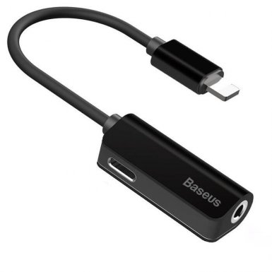 Baseus Lightning & Audio Adapter - Lightning адаптер с Lightning порт и 3.5 мм аудио вход за устройства с Lightning порт