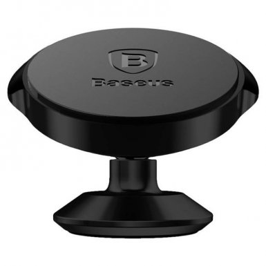 Baseus Small Ears Magnetic Rotation Holder - магнитна поставка за гладки повърхности за смартфони (черен)