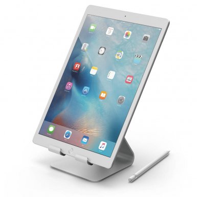 Elago P4 Stand - дизайнерска алуминиева поставка за iPad и таблети (сребриста)