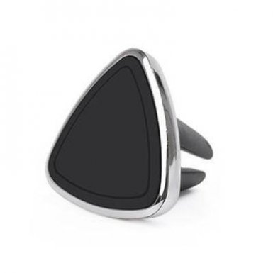 Magnetic Triangle Air Vent Holder - магнитна поставка за радиатора на кола за смартфони (сребрист)