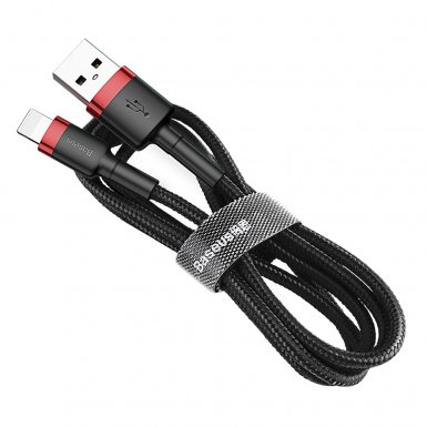 Baseus Cafule USB Lightning Cable (Special Edition) - Lightning USB кабел за iPhone, iPad и iPod с Lightning порт (100 см) (черен)