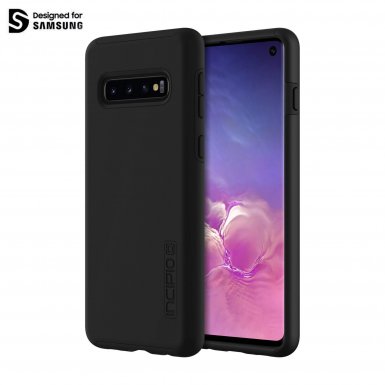 Incipio DualPro Case - удароустойчив хибриден кейс за Samsung Galaxy S10 (черен)