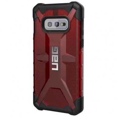 Urban Armor Gear Plasma - удароустойчив хибриден кейс за Samsung Galaxy S10E (червен)