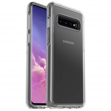 Otterbox Symmetry Series Case - хибриден кейс с висока защита за Samsung Galaxy S10 (прозрачен)