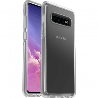 Otterbox Symmetry Series Case - хибриден кейс с висока защита за Samsung Galaxy S10 Plus (прозрачен)