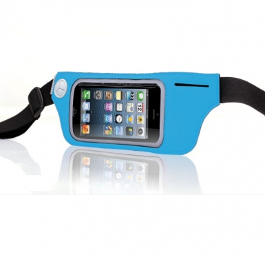 Tunewear Jogpocket - неопренов спортен калъф за iPhone и мобилни телефони (син)
