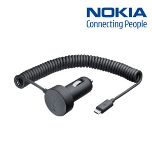 Nokia Car Charger DC-17 microUSB - зарядно за кола за мобилни телефони с microUSB