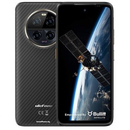 Ulefone Power Armor 23 Ultra, Удароустойчив (12+12GB) + 512GB, Сателитна Комуникация,  Камера Нощно виждане + 50MP + 64MP Zoom3x, Батерия 5280mAh, с 2 сим карти (черен)