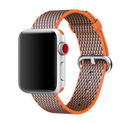 Apple Watch Woven Nylon Band Spicy Orange - оригинална текстилна каишка за Apple Watch 38мм, 40мм (оранжев)