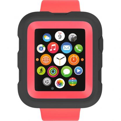 Griffin Survivor Watch Case - хибриден кейс с най-висока степен на защита за Apple Watch 42 mm (розов)