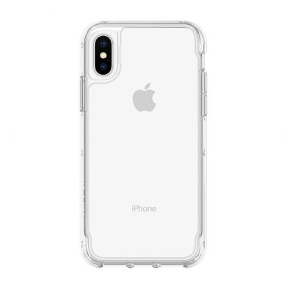 Griffin Survivor Clear Case - хибриден удароустойчив кейс за iPhone XS, iPhone X (прозрачен)