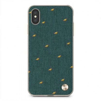 Moshi Vesta Case - хибриден удароустойчив кейс за iPhone XS Max (зелен-златист)	