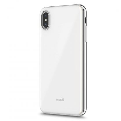 Moshi iGlaze - хибриден удароустойчив кейс за iPhone XS Max (бял)