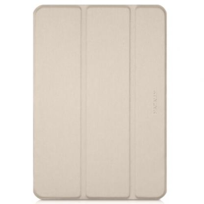 Macally Stand Case - полиуретанов калъф и поставка за iPad 7 (2019) (златист)