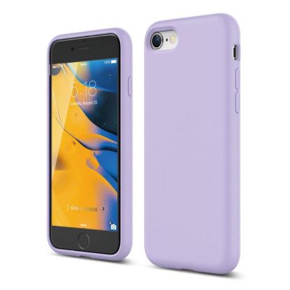 Elago Silicone Case - качествен силиконов (TPU) калъф за iPhone SE (2020), iPhone 8, iPhone 7 (лилав)