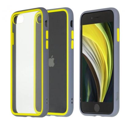 Torrii Torero Case - хибриден удароустойчив кейс за iPhone SE (2020), iPhone 8, iPhone 7 (сив)
