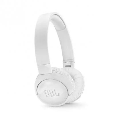 JBL TUNE 600BTNC - безжични Bluetooth слушалки с активно заглушаване на околния шум (бял)