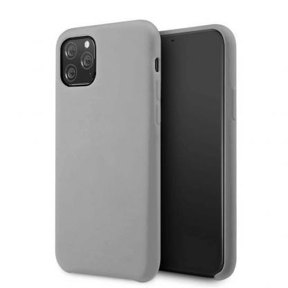 Vennus Silicone Case Lite - силиконов (TPU) калъф за iPhone SE (2020) (сив)