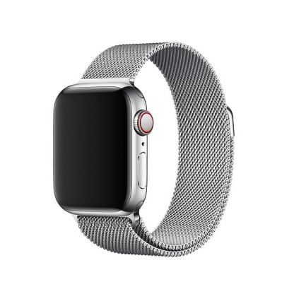 Tactical 338 Milanese Loop Magnetic Stainless Steel Band - стоманена, неръждаема каишка за Apple Watch 38мм, 40мм (сребрист)