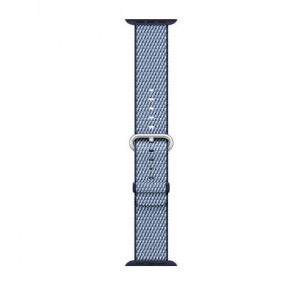 Apple Watch Woven Nylon Band Midnight Blue - оригинална текстилна каишка за Apple Watch 42мм, 44мм (син)