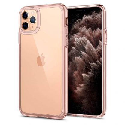 Spigen Ultra Hybrid Case - хибриден кейс с висока степен на защита за iPhone 11 Pro (розов)