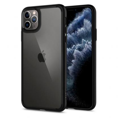 Spigen Ultra Hybrid Case - хибриден кейс с висока степен на защита за iPhone 11 Pro (черен)