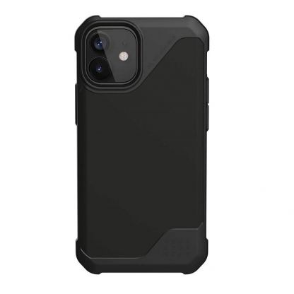 Urban Armor Gear Metropolis LT Satin Touch Armor - удароустойчив хибриден кейс за iPhone 12 Mini (черен)