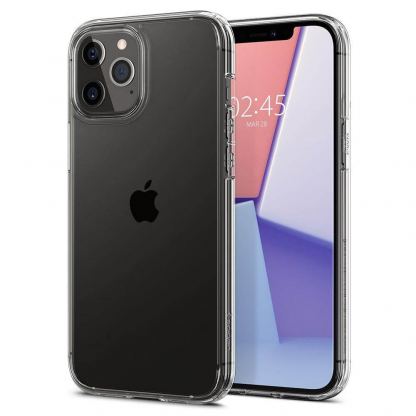 Spigen Ultra Hybrid Case - хибриден кейс с висока степен на защита за iPhone 12, iPhone 12 Pro (прозрачен)