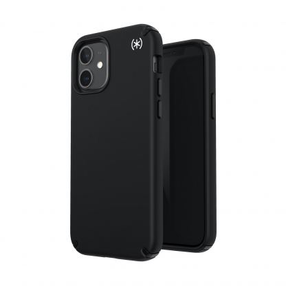 Speck Presidio 2 Pro Case - удароустойчив хибриден кейс за iPhone 12 Mini (черен)
