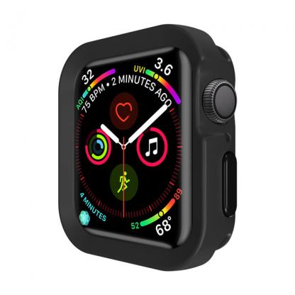 SwitchEasy Colors Case - термополиуретанов удароустойчив кейс за Apple Watch 44mm (черен)